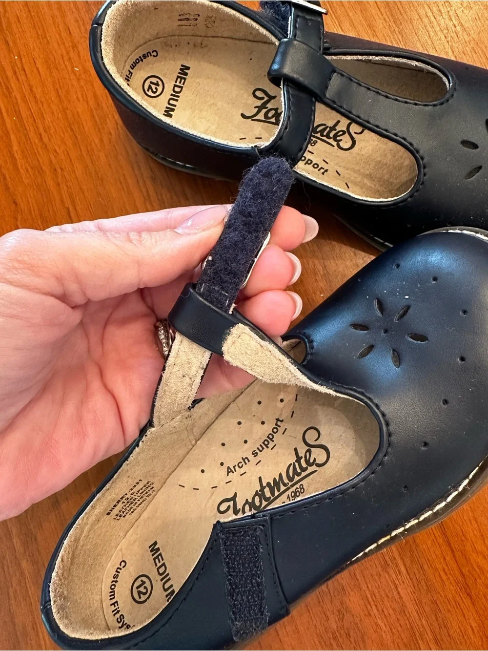 Footmates Navy Blue Mary Jane Shoes with Supportive Insole size 12